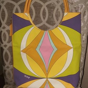 Biolage handbag with zipper side.